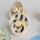 Соска BIBS 0-6 m Colour Latex (кругля) Pin – Ivory / Steel Blue Mix - изображение 6