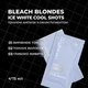 Тонуючі ампули з синім пігментом Lee Stafford Bleach Blondes Ice White Cool Shots ,4 x 15мл - изображение 2
