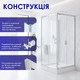 Душова кабіна Britc Orion 80x80 см з піддоном (скло 6 мм) - изображение 2