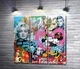 Модульная картина Арт граффити с Монро и Микки Маусами -The best thing about you is me 60x60 см Модуль №2 (005104) - изображение 1