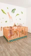 Детская деревянная кровать-манеж от Busy Wood «Оазис» с высокими бортиками, 200×90 см, Натуральное дерево+Мятный - изображение 10