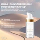 MOLA Сонцезахисний крем з високим ступенем захисту spf 50+, 30 мл - изображение 2