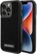 Etui Karl Lagerfeld Rhinestone Logo Metal Plate do Apple iPhone 15 Pro Black (3666339163136) - obraz 1