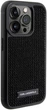 Etui Karl Lagerfeld Rhinestone Logo Metal Plate do Apple iPhone 15 Pro Black (3666339163136) - obraz 4