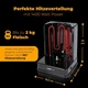 Электрошашлычница Clatronic DVG 3686 вертикальный мультигриль для шашлыка/шаурмы и курицы-гриль 6 шампуров 1400 Вт 3в1 (3686) - изображение 9