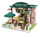 3D Румбокс DIY DollHouse "Coffee Time" кафе+ Пылезащитный купол C006Z - изображение 1
