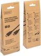 Кабель Digitus HDMI (M/M), 4K@60Гц, Ultra HD, Premium, тип A, w/Ethernet, золото, 2м Black (DB-330123-020-S) - изображение 6