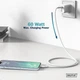Кабель Digitus USB-A > USB-C, USB 2.0, 60W, силіконовий, 2м White (AK-300340-020-W) - зображення 7