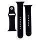 Ремінець для Apple Watch Band Silicone Two-Piece 42/44/45/49 mm 18.Black - изображение 1