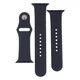 Ремінець для Apple Watch Band Silicone Two-Piece 42/44/45/49 mm 15.Dark Grey - изображение 1