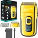 Электробритва VGR Super Trim V-332 золотая с дисплеем аккумуляторная USB 150 минут работы 3 скорости - изображение 1
