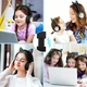 Бездротові Bluetooth навушники з котячими вушками 400 мАг до 10 години чорні для дітей модель MDR CAT + BT - зображення 2