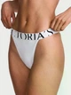 Котонові трусики-танга Victoria's Secret Exploded Logo Cotton 90s Brief Panty M Білі 27263968 - изображение 1