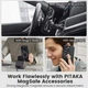Чохол протиударний Pitaka Military Grade MagSafe MagEz Pro 4 для iPhone 15 Pro Max 600D Black/Grey KI1501PMPA - изображение 9