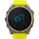 Смарт-часы Garmin Fenix 8 Solar Sapphire 47mm Titanium with Amp Yellow/Graphite Silicone Band (010-02906-21) - изображение 8