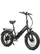 Велосипед електричний потужний складний електро фетбайк для дорослих fatbike з фарою корзиною та крилами жіночий чоловічий електровелосипед з широкими колесами для міста села Shimano на акумуляторі 750W 48V 13Ah LOTDM20 SAMEBIKE Чорний глянсовий 73889 - зображення 18