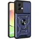Протиударний броньований чохол із захистом камери для Motorola Moto G84 Armor Case Keysion blue - зображення 1