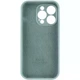 Чохол Silicone Premium case з захистом камери для iPhone 16 Pro Max Full Camera Protective pine green 2284 - изображение 4