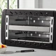Тостер Domotec MS на 2 ломтика 650 Вт съемный поддон для крошек регулировка поджаривания черный (36Z) - изображение 2