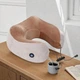 Массажная подушка U-Shaped Pillow Massage массажер с 3 функциями аккумулятор зарядка от USB беж - изображение 2