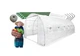 Садовая теплица Белая Expand 18 м² 6×3×2 м TFO19-3X6X2-1-B прочный каркас 19 мм идеальна для овощей и фруктов - изображение 3