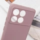 Чехол TPU GETMAN Liquid Silk Full Camera для Xiaomi Poco X6 Pro Розовый / Pink Sand - изображение 5