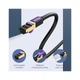 Патч-корд 1м, S/FTP cat 7 RJ-45 black Vention (ICDBF) - изображение 2