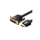 Кабель мультимедійний HDMI M to DVI M 1.0m black Vention (ABFBF) - зображення 1
