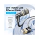 Патч-корд 1м STP cat 8 RJ-45 90° corner black Vention (IKLBF) - изображение 10