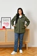Куртка жіноча демісезонна хакі 56-58 р844.4386 - зображення 1