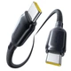 USB-кабель на 240W Type-C на Type-C Baseus PicoGo Fast Charging (2m, 240W). Black - зображення 1