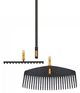 Набор Fiskars OneClick Грабли для газонов 51 см + Грабли для почвы 36 см + Ручка 161 см (1080716) - изображение 1