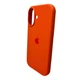 Чехол Fiji Silicone Case для Apple iPhone 16 бампер накладка Soft Touch с микрофиброй Cadmium Orange - изображение 2