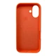 Чехол Fiji Silicone Case для Apple iPhone 16 бампер накладка Soft Touch с микрофиброй Cadmium Orange - изображение 3