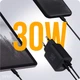 Зарядний пристрій мережевий Make 30W GaN3 Type-C PD3.0 + USB QC4.0 Black (MCW-3021GBK) - зображення 2
