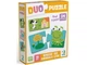Пазлы Duo Зверята и их жилье, Dodo, 24 эл., 300690 - изображение 1