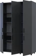 Шкаф для одежды Doros Торн 3 ДСП (полки) 135х51.6х200 см Антрацит (44900492) - изображение 2