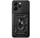 Чехол Primo Shockproof для Oppo Reno 14F 5G - противоударный, с подставкой и шторкой для камеры - Black - изображение 1