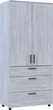 Шкаф для одежды Doros Торн 2 ДСП/3Ш (штанга) 90х51.6х200 см Сосна Натти (44900433) - изображение 6