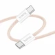 Зарядний кабель Hoco X104 Source Type-C to Type-C 60W 1m Pink - зображення 1