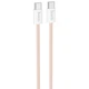 Зарядний кабель Hoco X104 Source Type-C to Type-C 60W 1m Pink - зображення 2