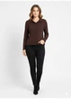 Сорочка SHEIN XL Темно-коричневий 31-0412 - зображення 2
