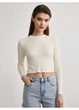 Лонгслив C&A XL Молочный 2192346 - изображение 2