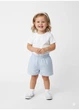 Шорты пижамные H&M 146/152 Белый 1228239_голуб.полоски - изображение 2