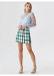 Юбка H&M XS Белый 1162355_зел.син.клетка - изображение 2