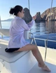 Коттоновая рубашка свободного кроя. Лиловая, L - изображение 3