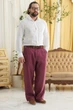 Льняные штаны VIL'NI Милот бургунди 54 - изображение 1