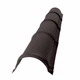 Конек полукруглый малый для металлочерепицы RAL 8019 серо-коричневый мат - изображение 1