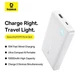 Повербанк 10000 mAh із швидкою зарядкою Baseus EnerFill FP21 (22.5W, 2USB/Type-C) White - зображення 5