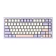 Клавіатура Attack Shark X75 White-Purple АЛЮМІНЄВА RGB Підсвічування бездротова - зображення 2